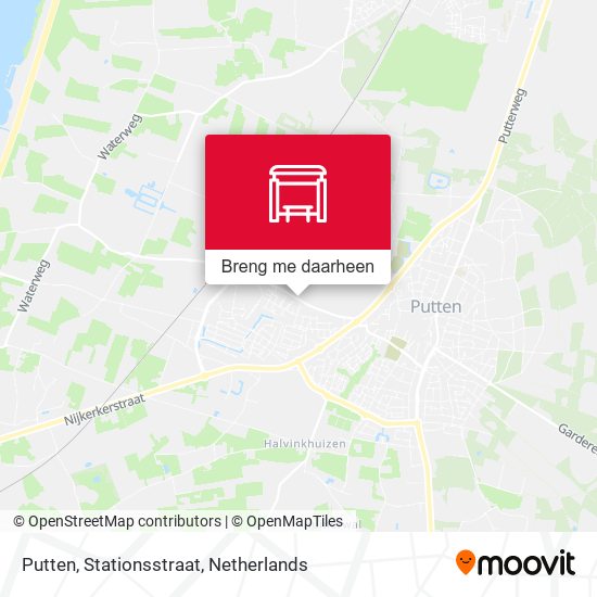 Putten, Stationsstraat kaart