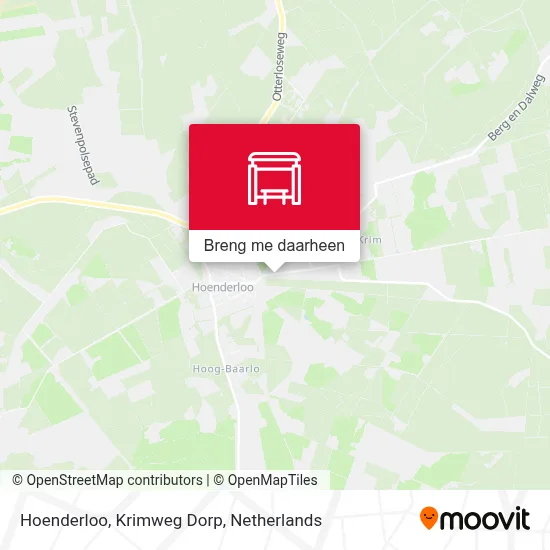Hoenderloo, Krimweg Dorp kaart