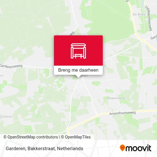 Garderen, Bakkerstraat kaart