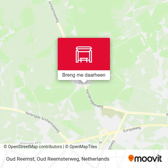 Oud Reemst, Oud Reemsterweg kaart