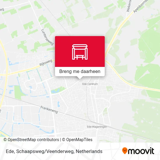 Ede, Schaapsweg/Veenderweg kaart