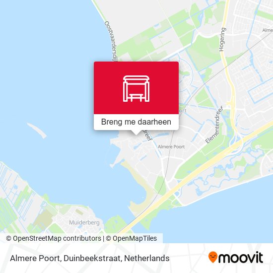 Almere Poort, Duinbeekstraat kaart