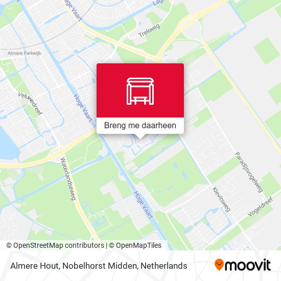 Almere Hout, Nobelhorst Midden kaart