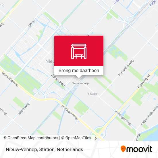 Nieuw-Vennep, Station kaart