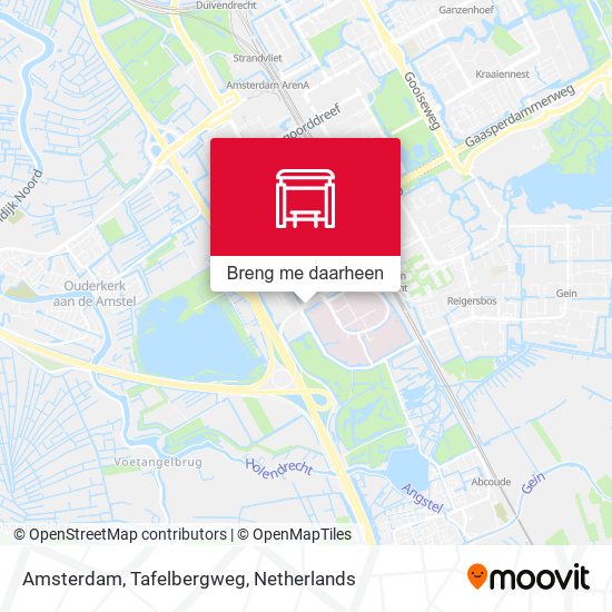 Amsterdam, Tafelbergweg kaart