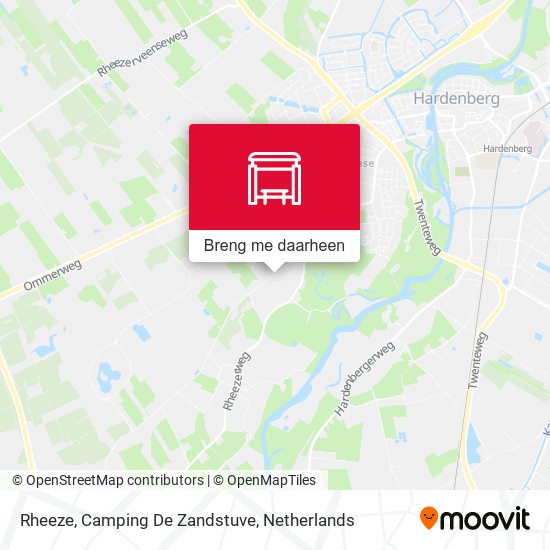 Rheeze, Camping De Zandstuve kaart