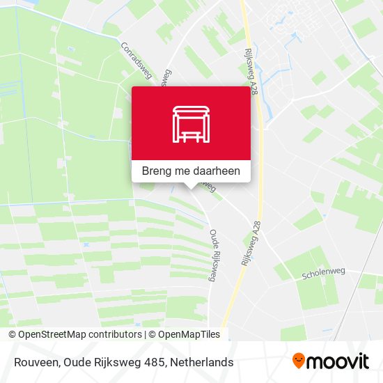 Rouveen, Oude Rijksweg 485 kaart