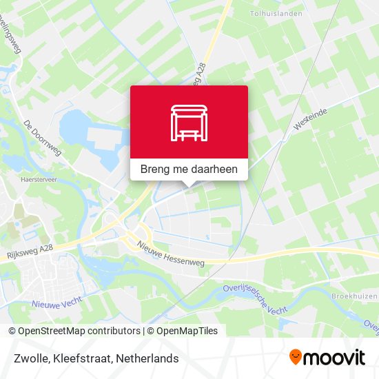 Zwolle, Kleefstraat kaart
