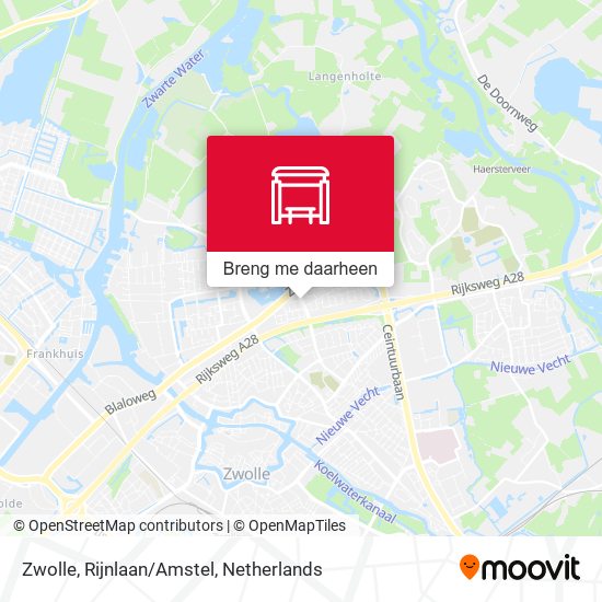 Zwolle, Rijnlaan/Amstel kaart