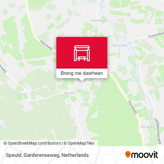 Speuld, Garderenseweg kaart