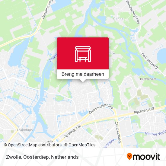 Zwolle, Oosterdiep kaart