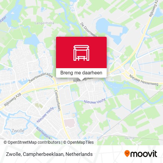 Zwolle, Campherbeeklaan kaart