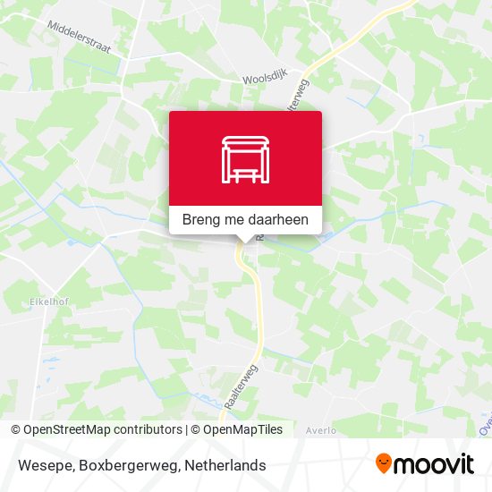 Wesepe, Boxbergerweg kaart