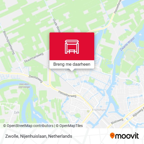 Zwolle, Nijenhuislaan kaart