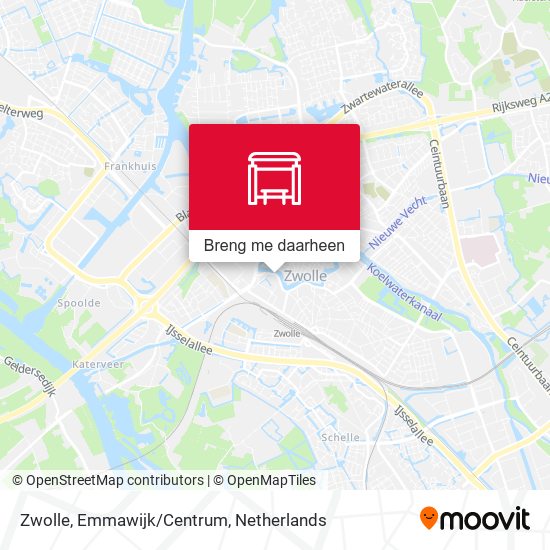 Zwolle, Emmawijk/Centrum kaart