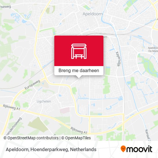 Apeldoorn, Hoenderparkweg kaart