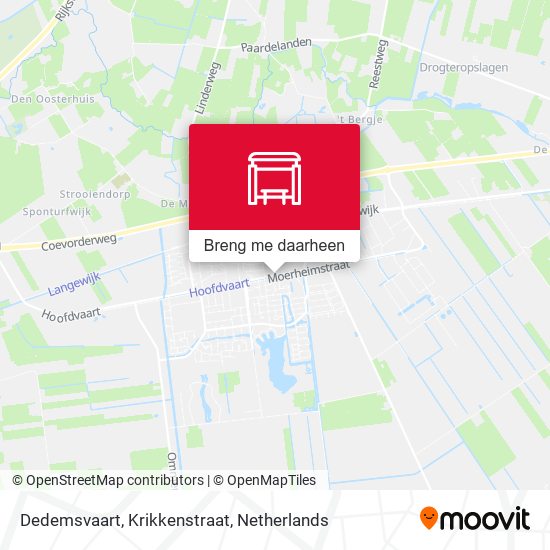 Dedemsvaart, Krikkenstraat kaart