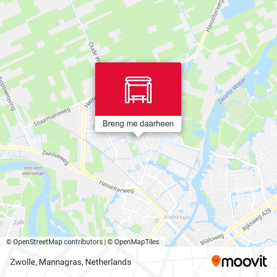 Zwolle, Mannagras kaart