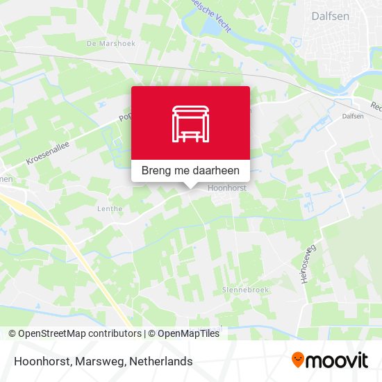 Hoonhorst, Marsweg kaart