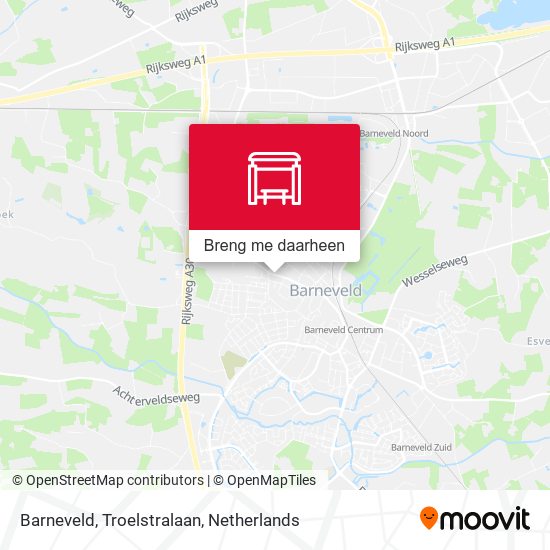 Barneveld, Troelstralaan kaart