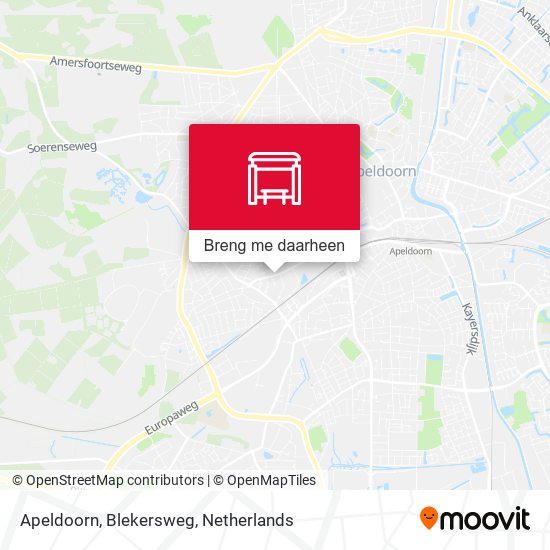 Apeldoorn, Blekersweg kaart