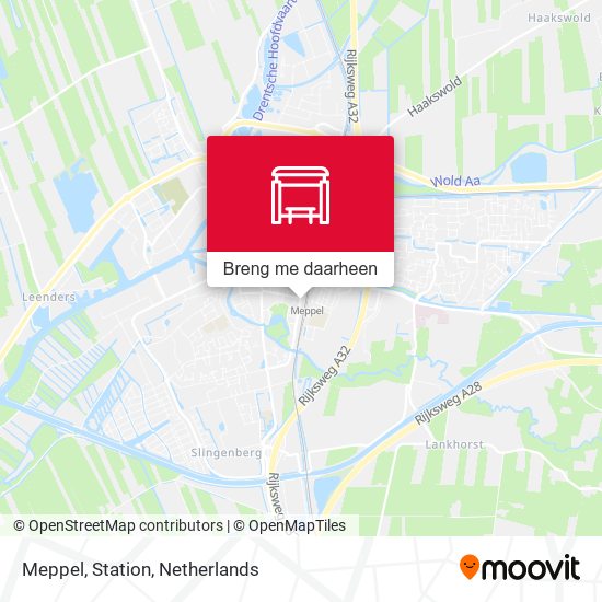 Meppel, Station kaart