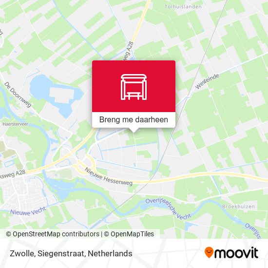 Zwolle, Siegenstraat kaart