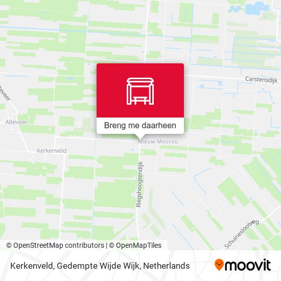 Kerkenveld, Gedempte Wijde Wijk kaart