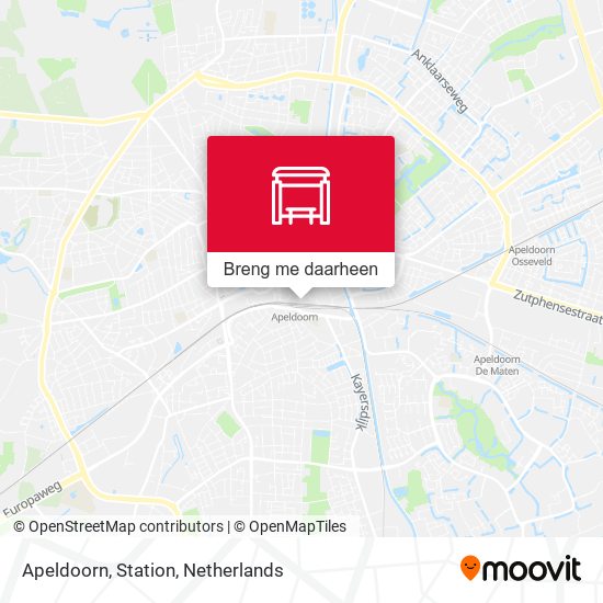 Apeldoorn, Station kaart