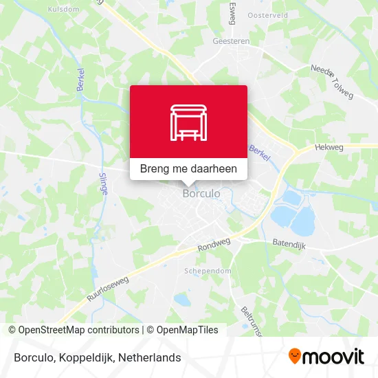 Borculo, Koppeldijk kaart