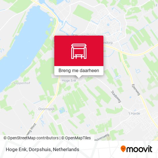 Hoge Enk, Dorpshuis kaart