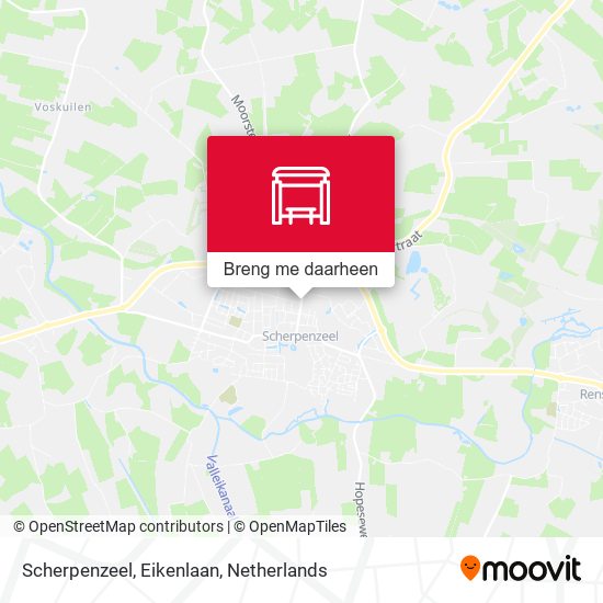 Scherpenzeel, Eikenlaan kaart