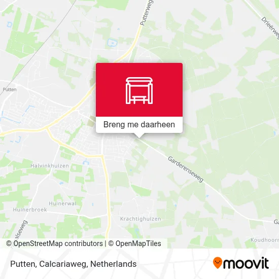 Putten, Calcariaweg kaart