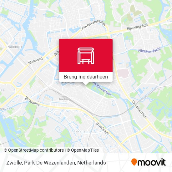 Zwolle, Park De Wezenlanden kaart