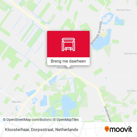 Kloosterhaar, Dorpsstraat kaart