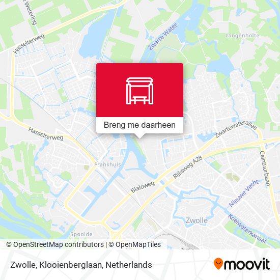 Zwolle, Klooienberglaan kaart