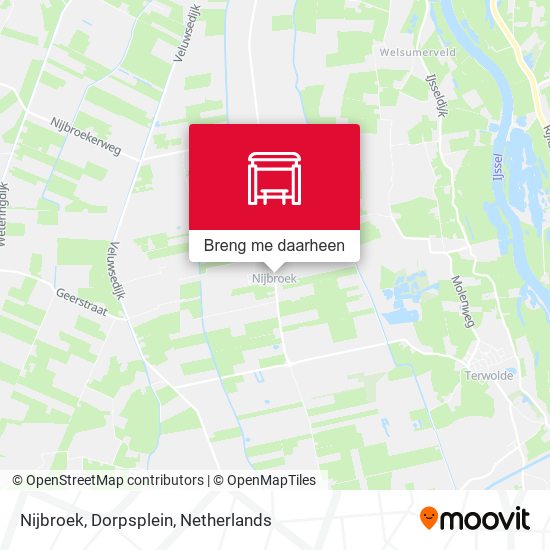 Nijbroek, Dorpsplein kaart