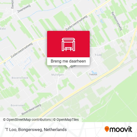 'T Loo, Bongersweg kaart