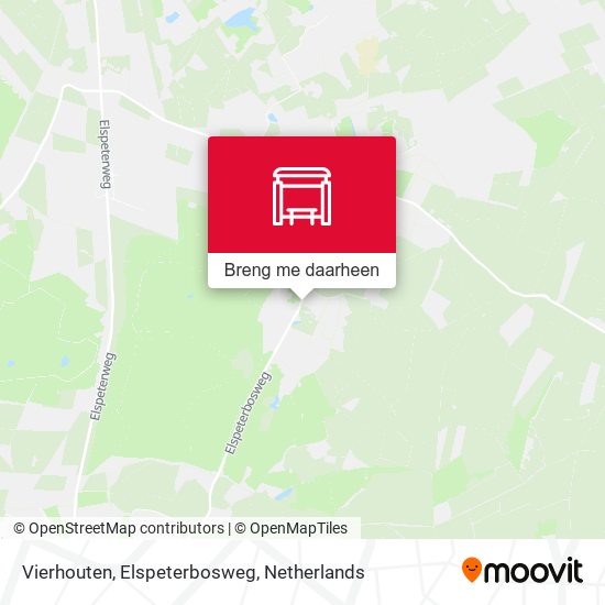 Vierhouten, Elspeterbosweg kaart