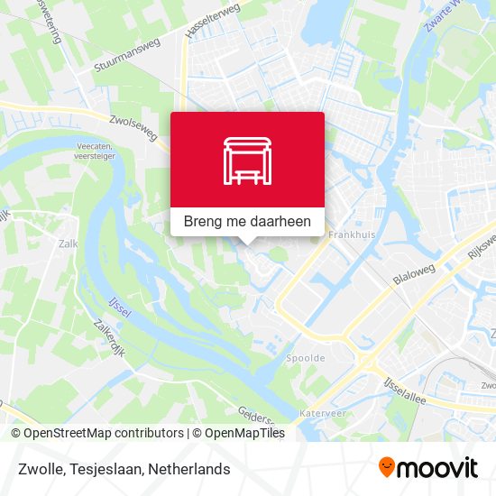 Zwolle, Tesjeslaan kaart