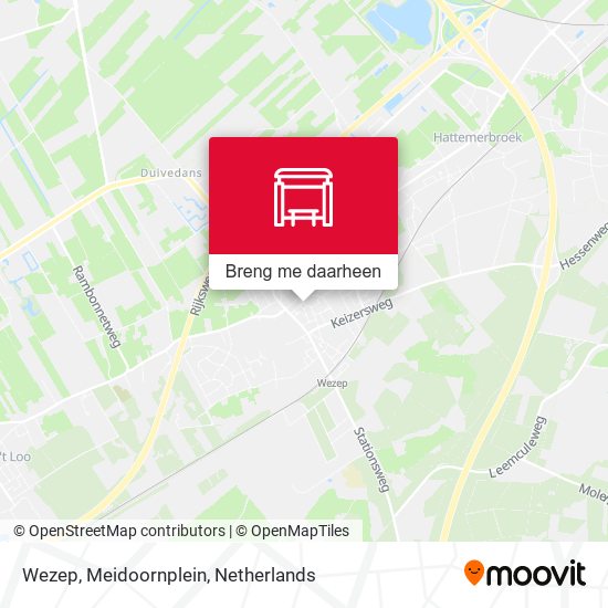 Wezep, Meidoornplein kaart