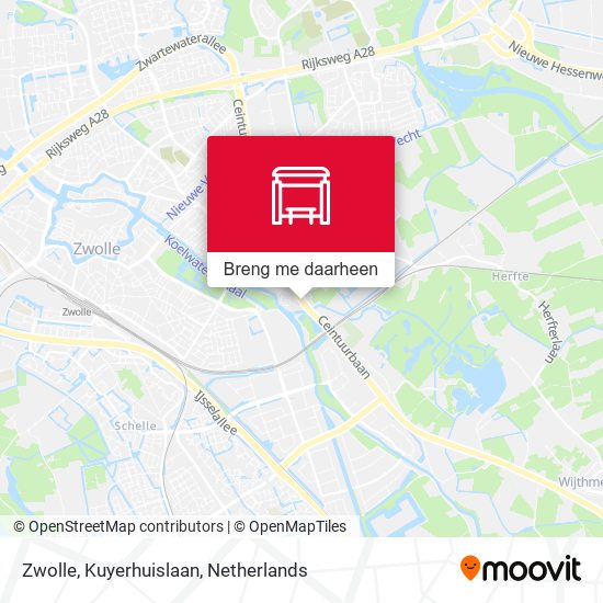 Zwolle, Kuyerhuislaan kaart