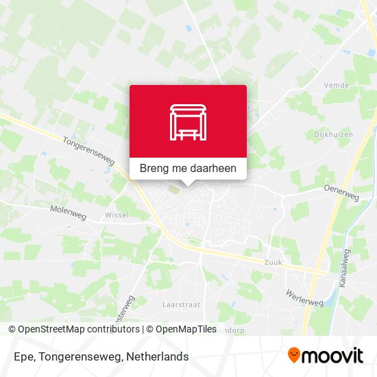 Epe, Tongerenseweg kaart