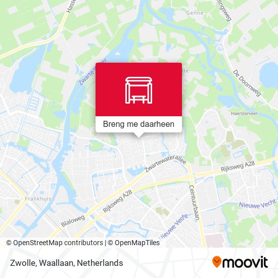 Zwolle, Waallaan kaart