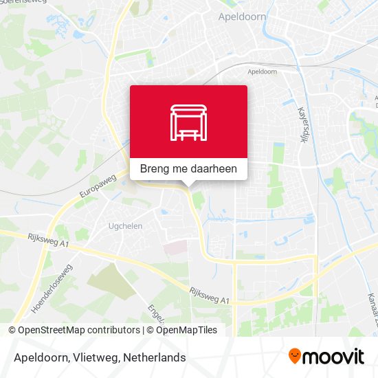 Apeldoorn, Vlietweg kaart