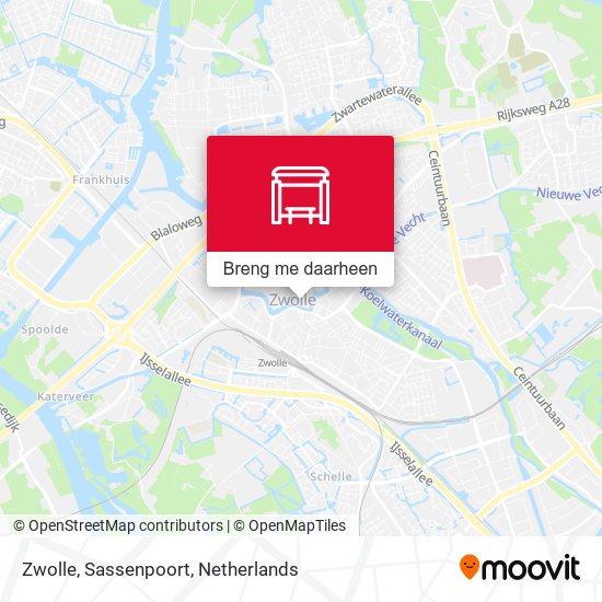 Zwolle, Sassenpoort kaart