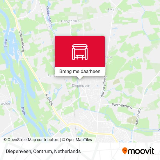 Diepenveen, Centrum kaart