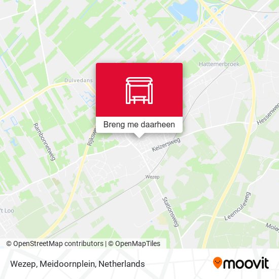 Wezep, Meidoornplein kaart