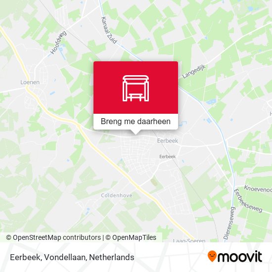 Eerbeek, Vondellaan kaart