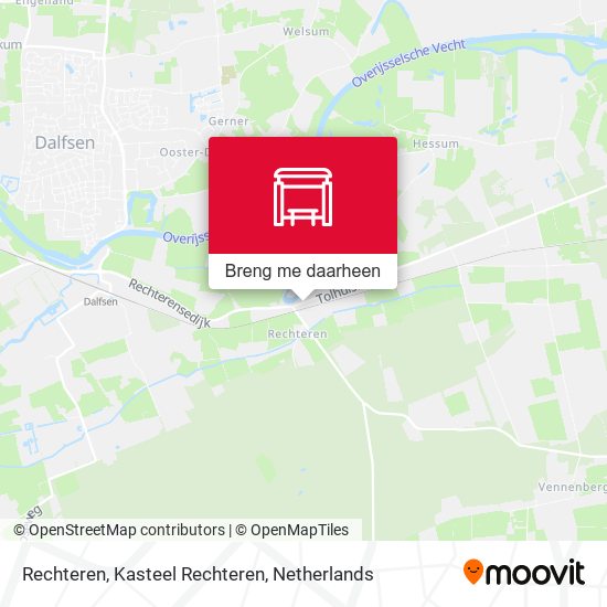 Rechteren, Kasteel Rechteren kaart